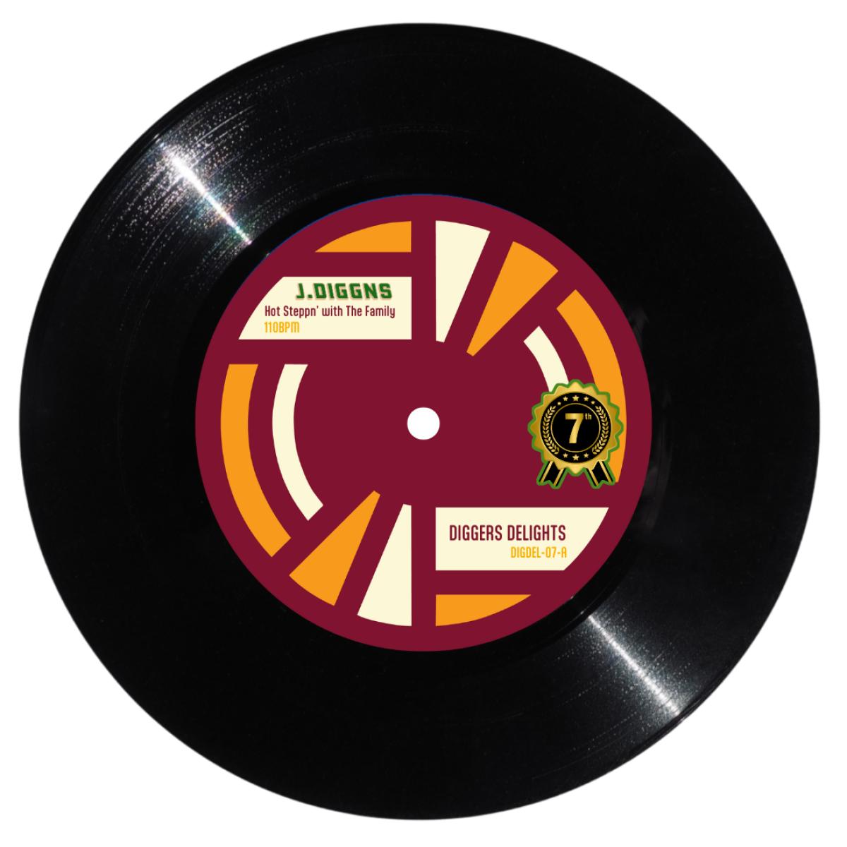 Hot Stepp'n with the Family / The S-Man - Goodtimes (7")