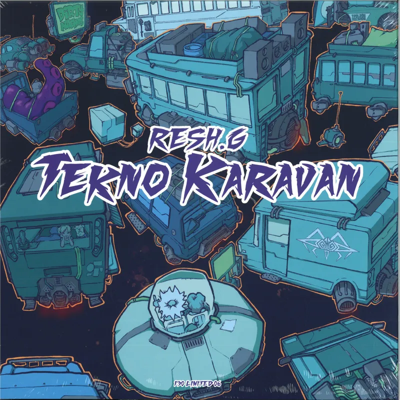 Resh G, Nash — TEKNO KARAVAN LP 2x12" vinyl cover