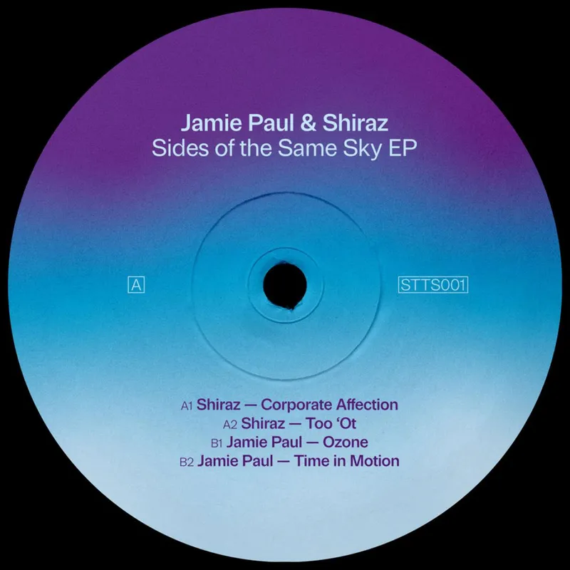 Jamie Paul, Shiraz — Sides Of The Same Sky EP vinyl cover