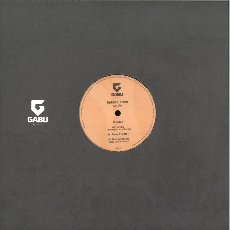Baloo, Carlo — Lately (Incl. Tour-Maubourg & Black Loops Remixes) vinyl cover