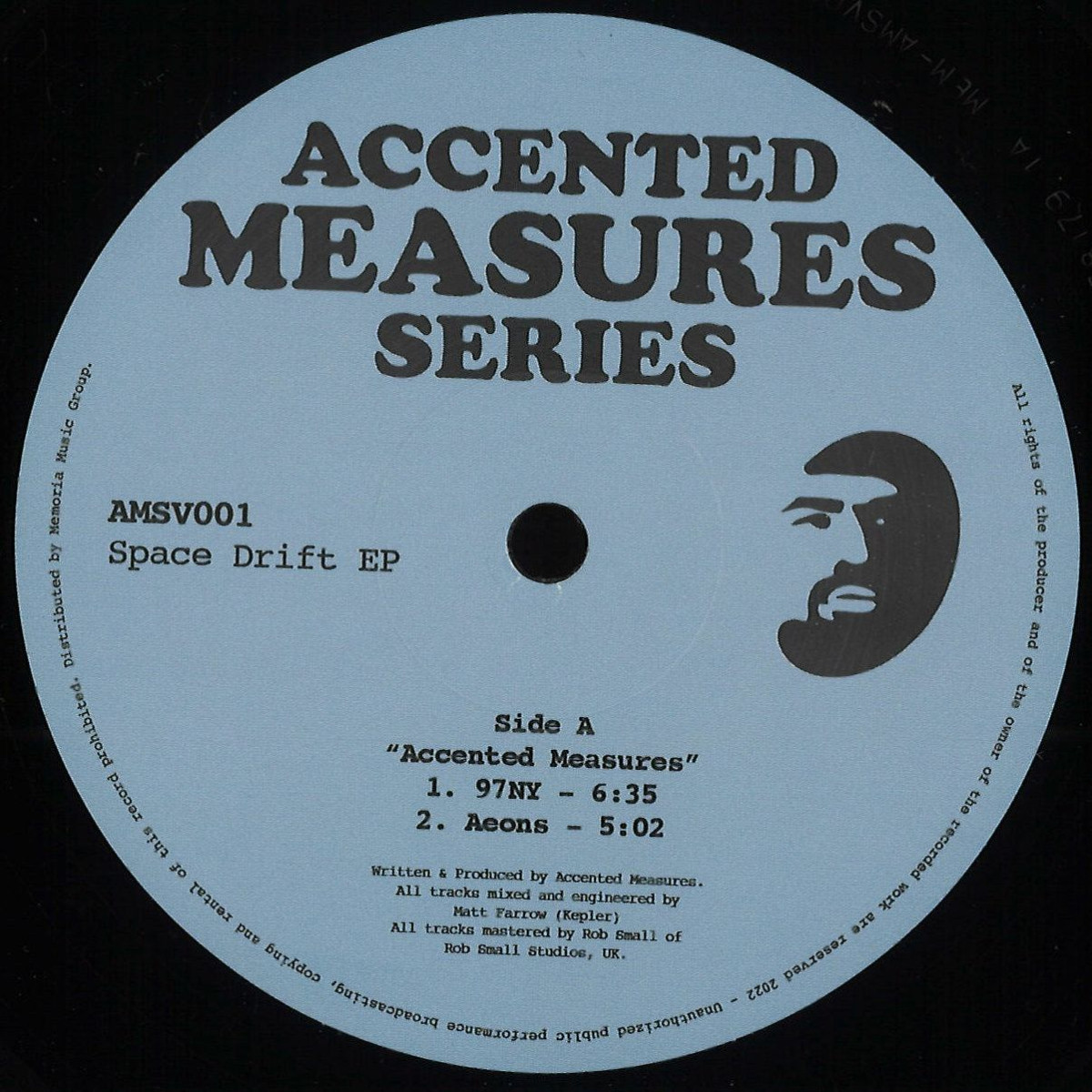 Accented Measures — Space Drift EP vinyl cover