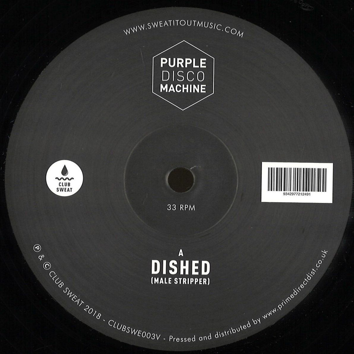 Purple Disco Machine — Dished (Male Stripper) vinyl cover