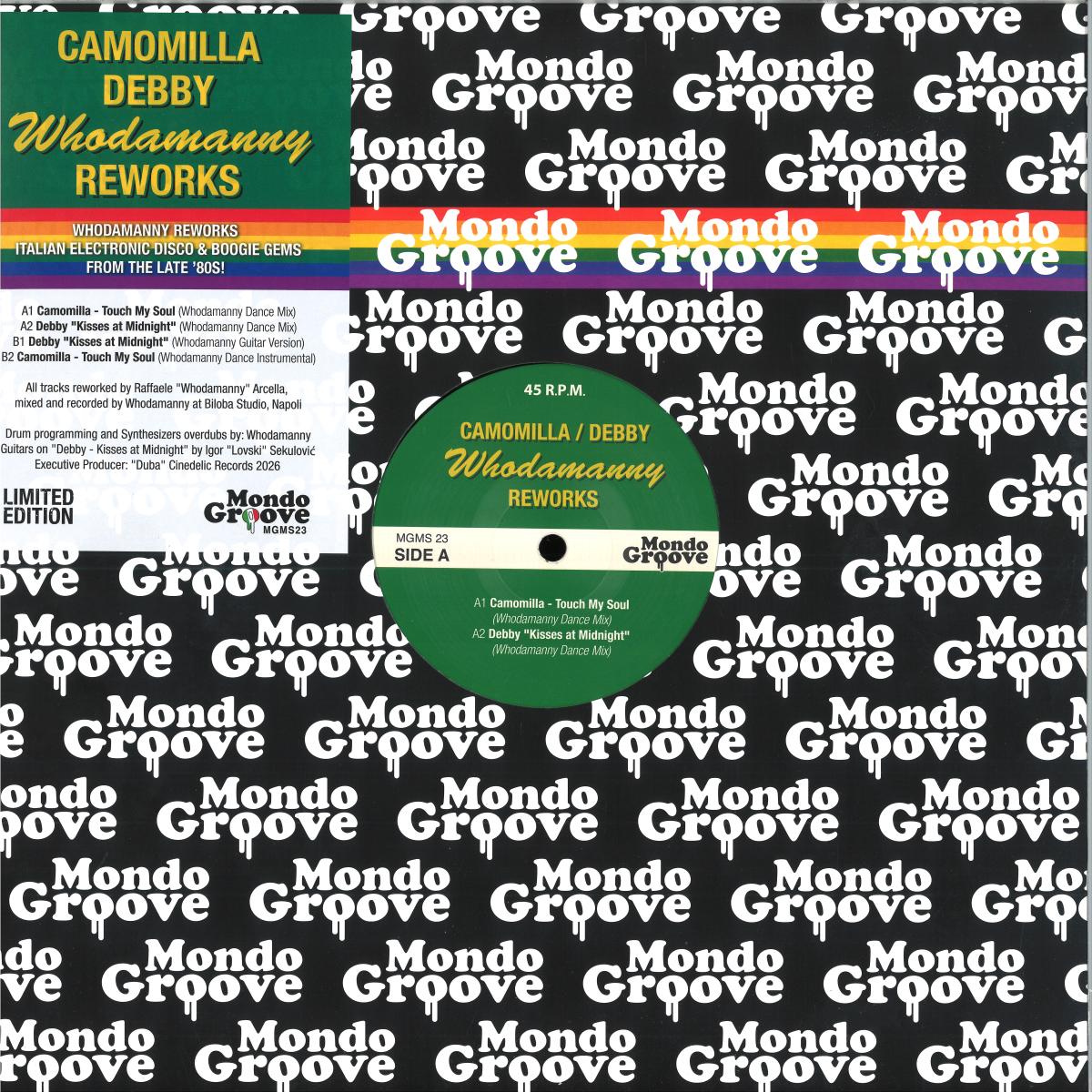 Whodamanny — CAMOMILLA AND DEBBY / WHODAMANNY REWORKS EP vinyl cover