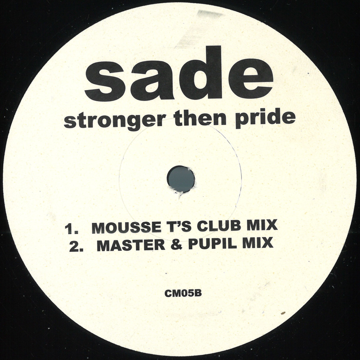 Sade — Love Is Stronger Than Pride (House Mixes) vinyl cover