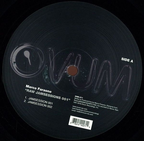 Marco Faraone — Raw Jamsession vinyl cover