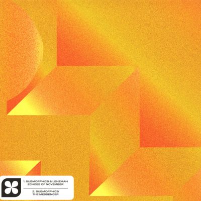 Submorphics, Lenzman — Echoes of November / The Messenger vinyl cover