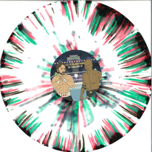 L.d.f., Orlando Voorn — The Challenge EP vinyl cover