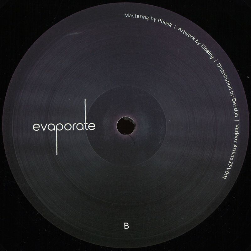 Andrey Djackonda, Solus, Preesh, Venda — EVAPORATE VARIOUS ARTISTS 001 vinyl cover
