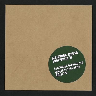 Alejandro Mosso — Pareidolia EP vinyl cover