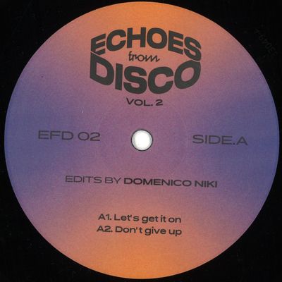 Unknown Artist — ECHOES FROM DISCO VOL. 2 EP vinyl cover