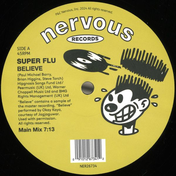 Super Flu — Believe vinyl cover