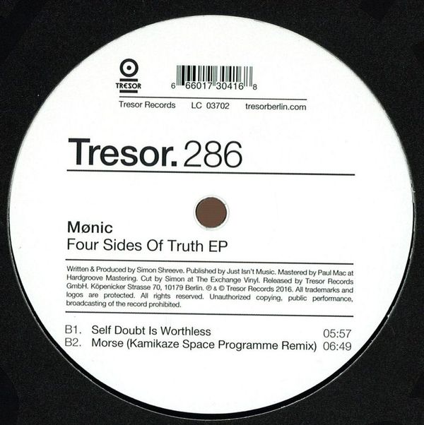 Mønic — Four Sides Of Truth Ep vinyl cover