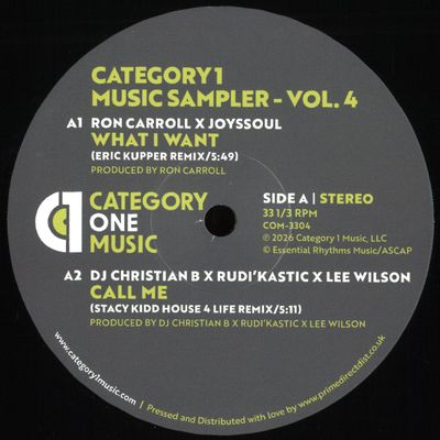 Various — Category 1 Music Sampler - Vol. 4 vinyl cover