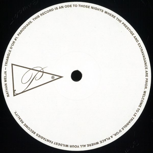 Nathan Melja — Triangle d'Or Part 1 (EP) vinyl cover