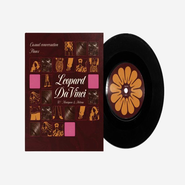 Leopard DaVinci + Moniquea, Helena — Casual Conversation / Flaws (7") vinyl cover