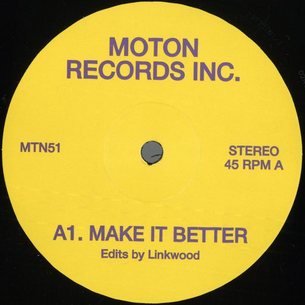 Moton Records Inc — Linkwood Edits vinyl cover