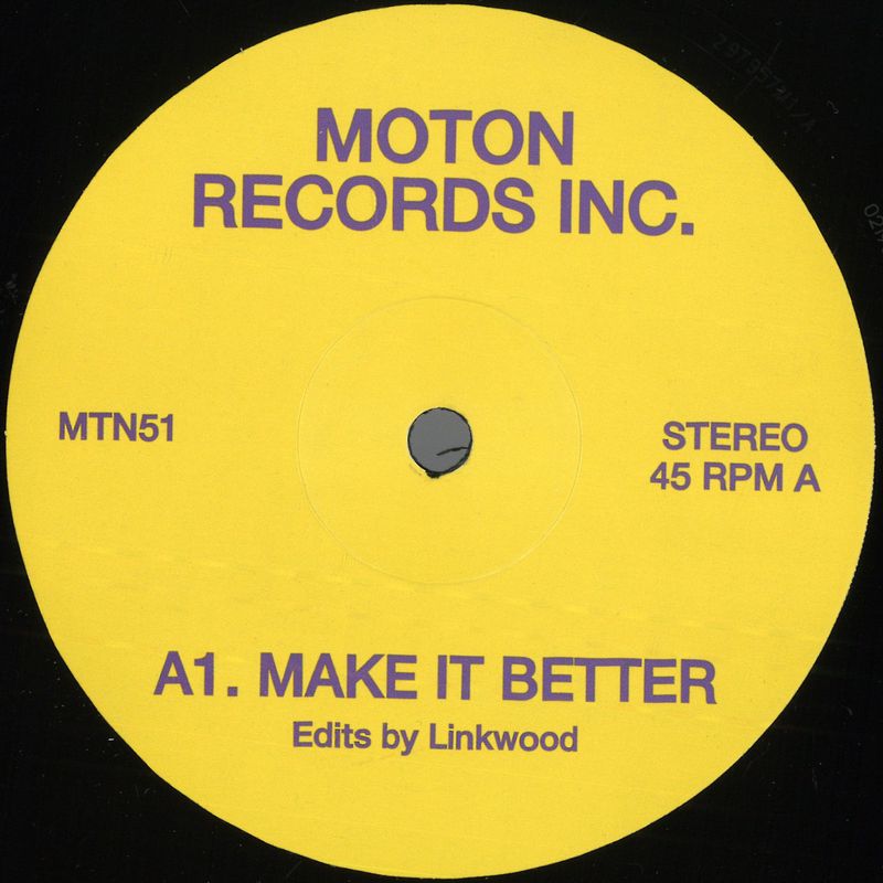 Moton Records Inc — Linkwood Edits vinyl cover