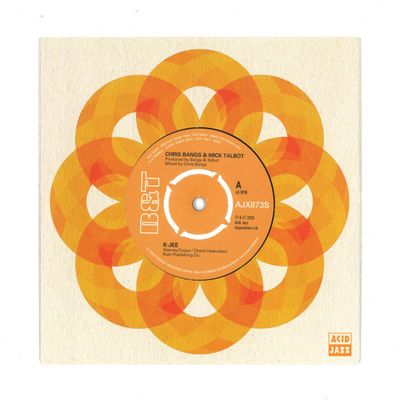 Chris Bangs, Mick Talbot — K-JEE / RE-MICKS (7") vinyl cover