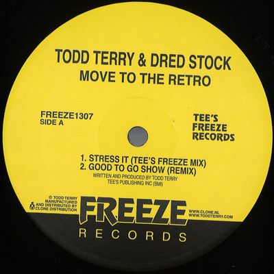Todd Terry, Dred Stock — Move To The Retro vinyl cover