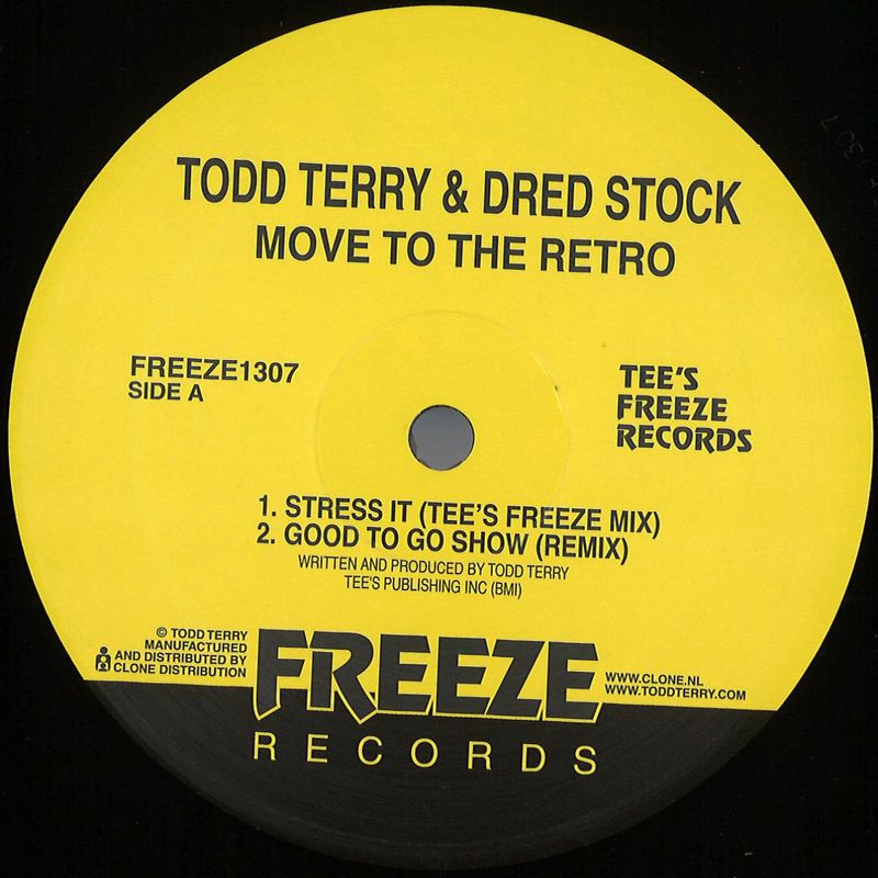 Todd Terry, Dred Stock — Move To The Retro vinyl cover