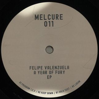 Felipe Valenzuela — A Year Of Fury EP vinyl cover