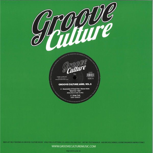 Various — Groove Culture Jams Vol.5 vinyl cover