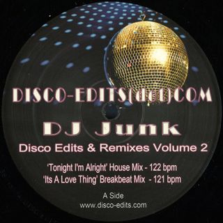 DJ Junk — Disco Edits & Remixes Volume 2 vinyl cover