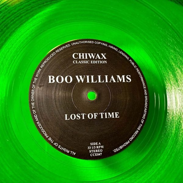 Boo Williams — LOST OF TIME 2x12" vinyl cover