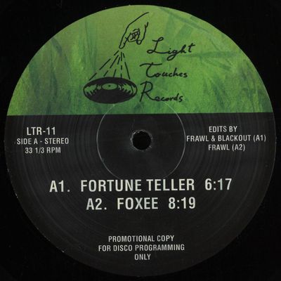 Unknown Artists — LIGHT TOUCHES 11 (FRAWL & BLACKOUT EDITS) vinyl cover