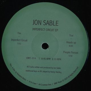 Jon Sable — Imperfect Circuit vinyl cover