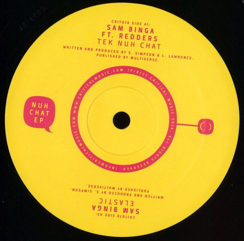 Sam Binga — Nuh Chat Ep vinyl cover