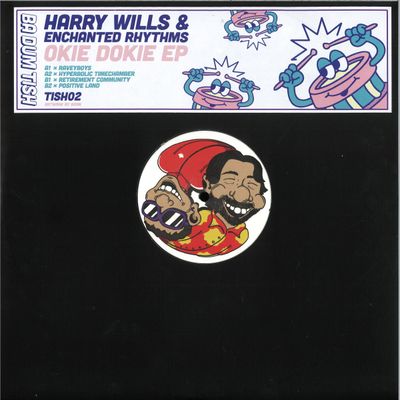 Harry Wills, Enchanted Rhythms — Okie Dokie EP vinyl cover