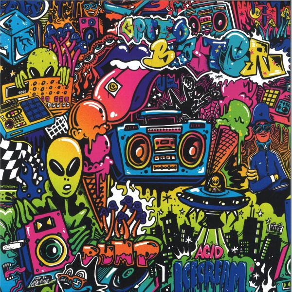 Gettoblaster — Acid Ice Cream LP 2x12" vinyl cover