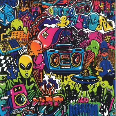 Gettoblaster — Acid Ice Cream LP 2x12" vinyl cover