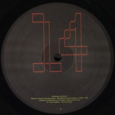 Developer — Archive 014 vinyl cover