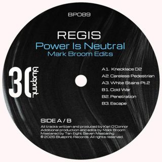 Regis — POWER IS NEUTRAL (MARK BROOM EDITS) vinyl cover