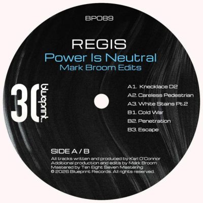 Regis — POWER IS NEUTRAL (MARK BROOM EDITS) vinyl cover