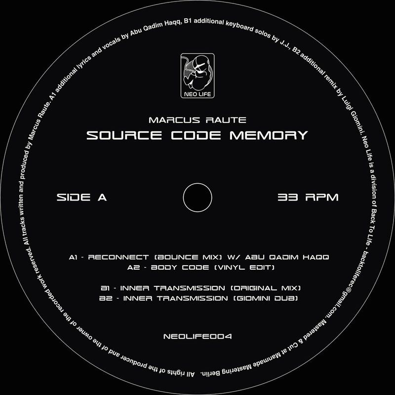 Marcus Raute — Source Code Memory vinyl cover