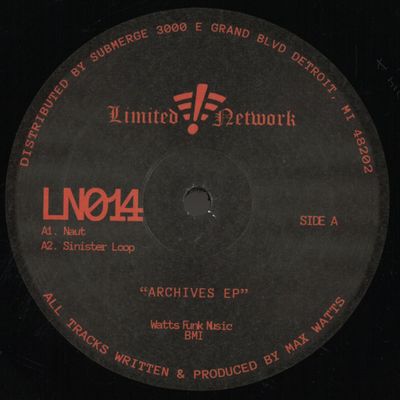 Max Watts — Archives LP 2x12" vinyl cover
