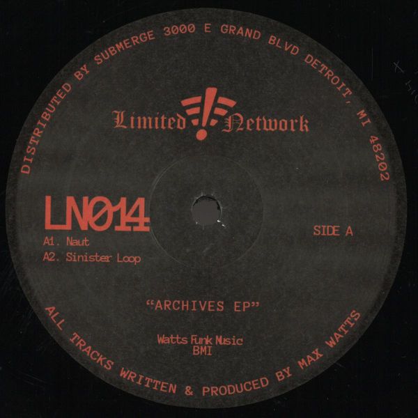 Max Watts — Archives LP 2x12" vinyl cover