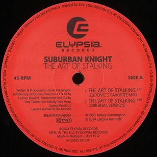 Suburban Knight — The Art Of Stalking vinyl cover