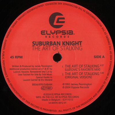 Suburban Knight — The Art Of Stalking vinyl cover