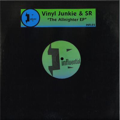 Vinyl Junkie, Sr — The Allnighter EP vinyl cover