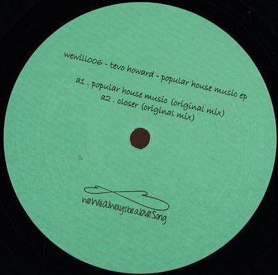 Tevo Howard — Popular House Music Ep vinyl cover