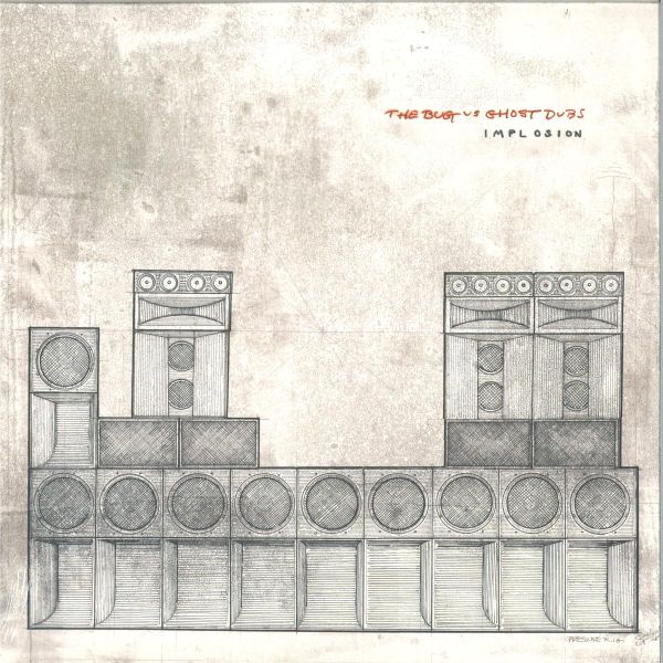 The Bug, & Ghost Dubs — Implosion LP (2x12") vinyl cover