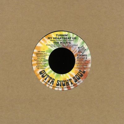 The M.v.p.es — Turnine My Heartbeat Up (stereo) / (mono) vinyl cover