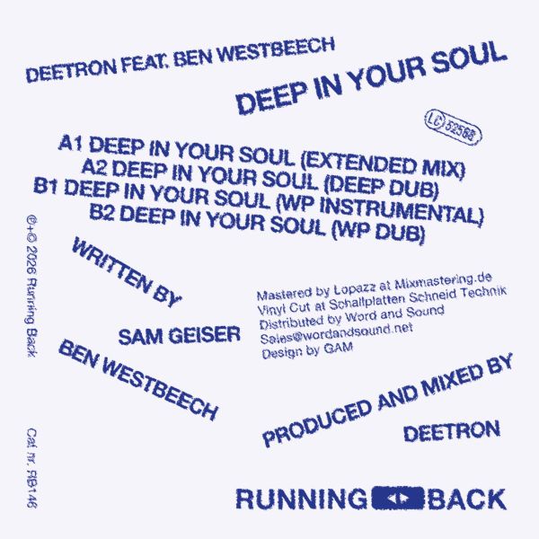 Deetron, Ben Westbeech — Deep In Your Soul vinyl cover