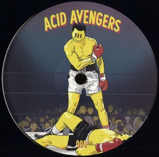 Photonz, Posthuman — Acid Avengers 008 vinyl cover