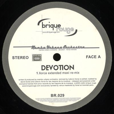 Mamba Rubana Orchestra — Devotion vinyl cover