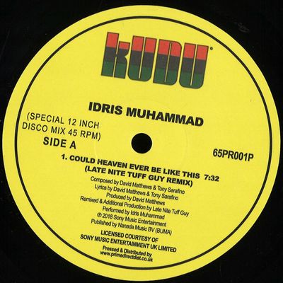 Idris Muhammad — Could Heaven Ever Be Like This EP vinyl cover